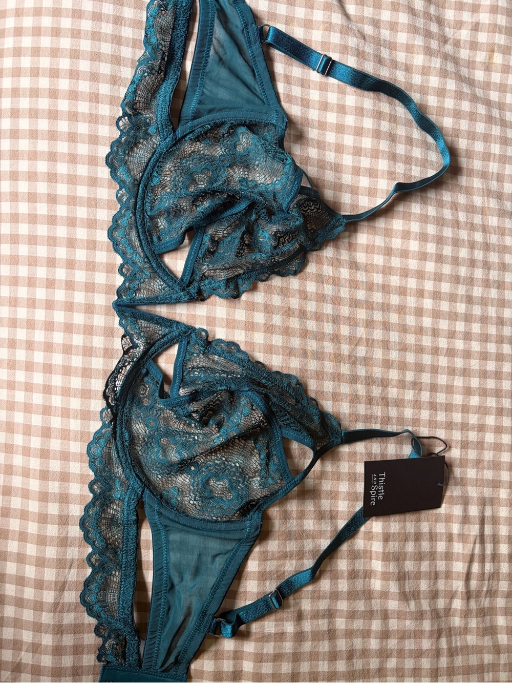 Thistle and spire lace bra
